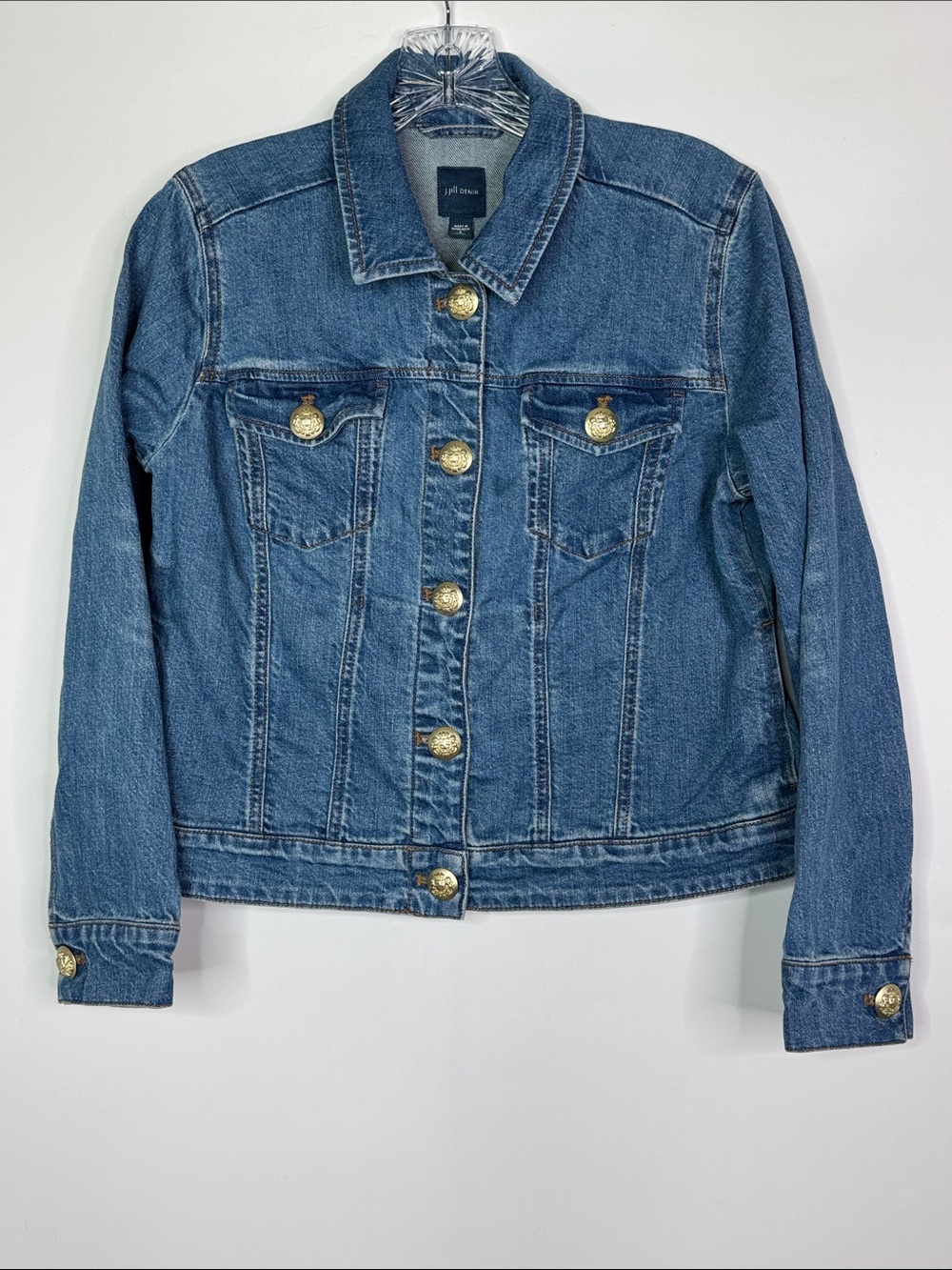 J.Jill Denim Button Jacket Size Small Petite
